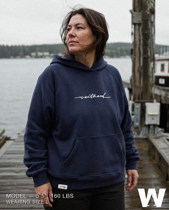 Sketchy Weathered Heavy Raglan French Terry Hoodie