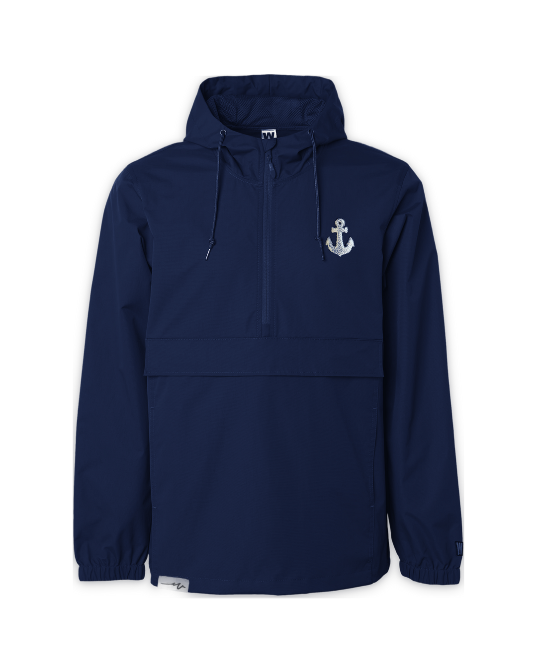 Weathered Sailor — Anchor Hooded Cruising Shell (Navy) cutout