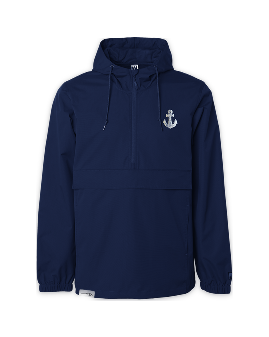 Weathered Sailor — Anchor Hooded Cruising Shell (Navy) cutout