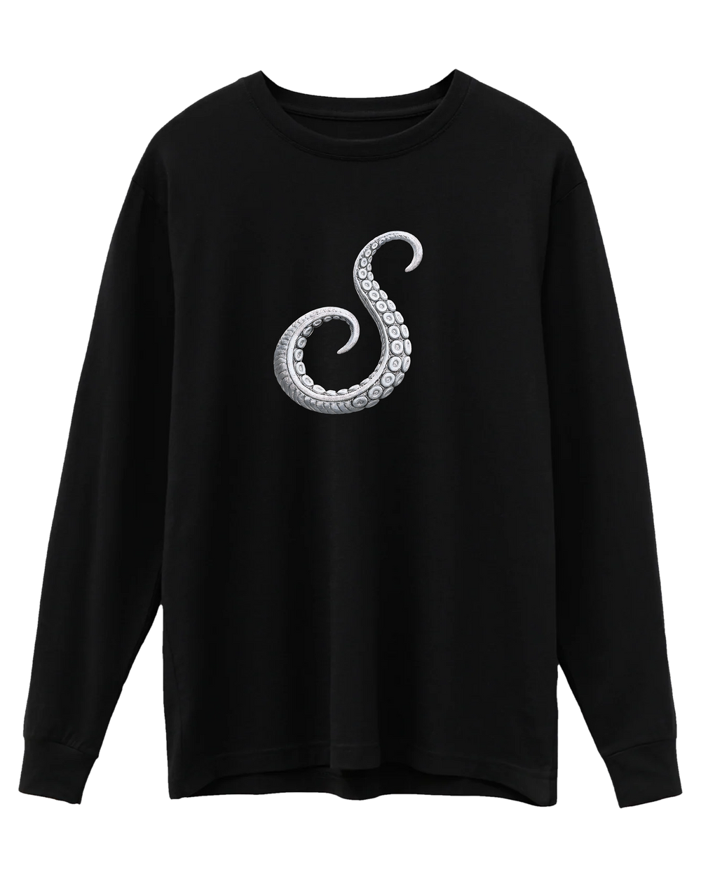 Abyssal Beast Longsleeve Supima, transparent background