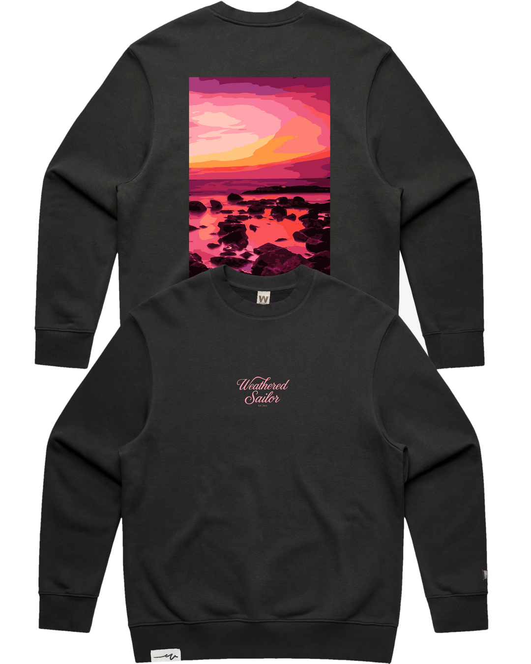 Afterglow Script Heavy Crew, transparent background