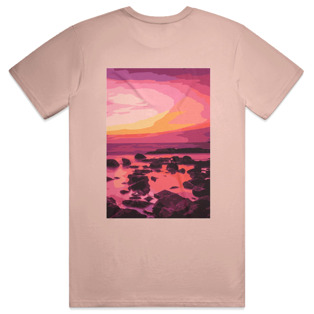 Afterglow Script Tee, transparent background