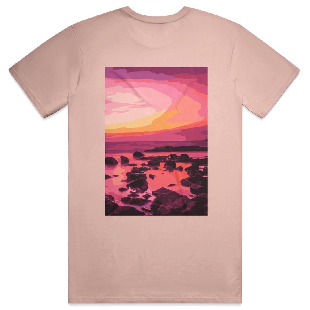 Afterglow Script Tee, transparent background