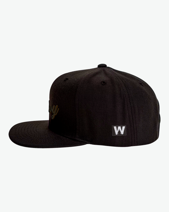 Ahoy Black Puff Flat Bill