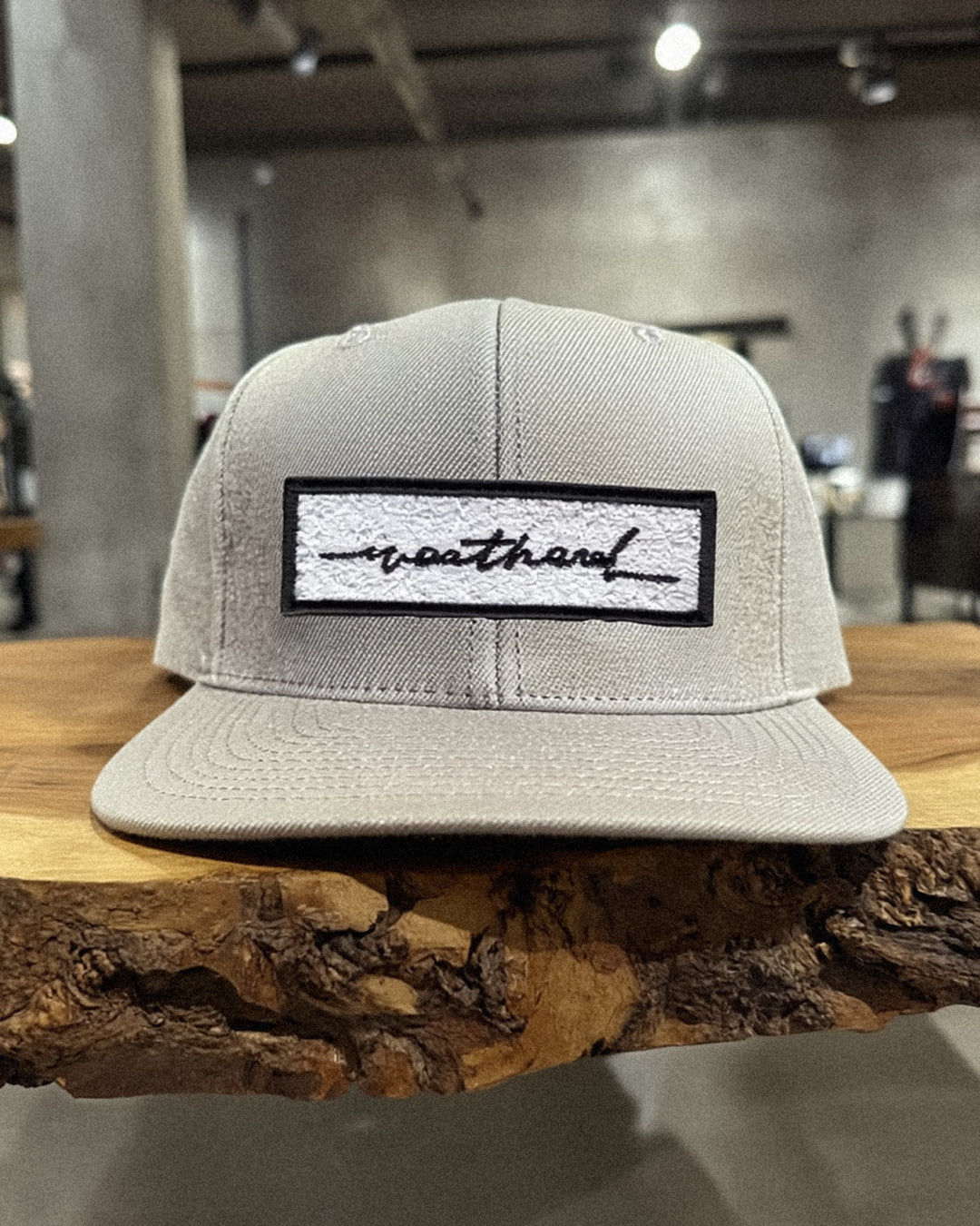 Sketchy Weathered Faux Badge Hat