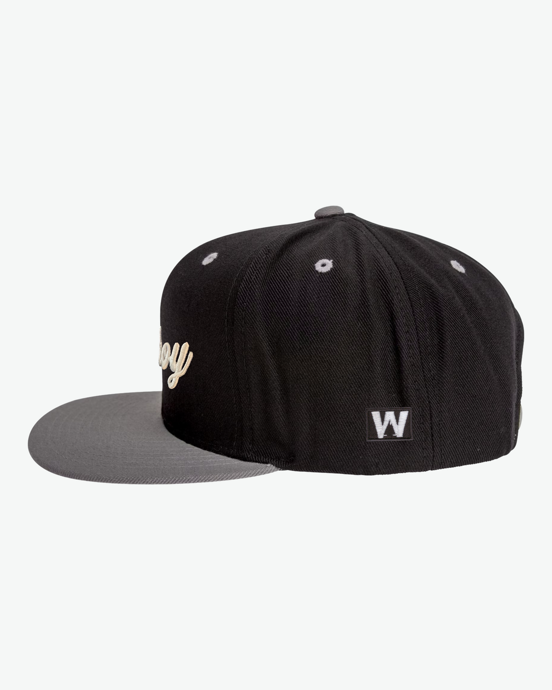 Ahoy White Puff Flat Bill