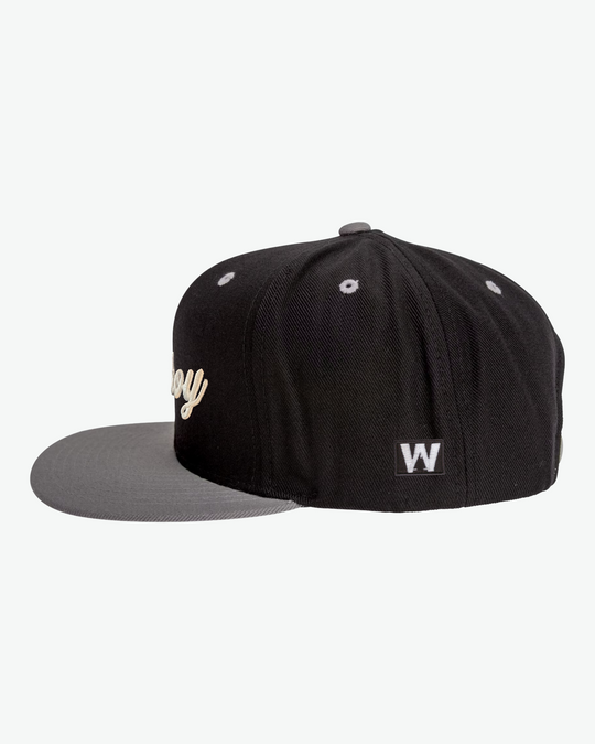 Ahoy White Puff Flat Bill