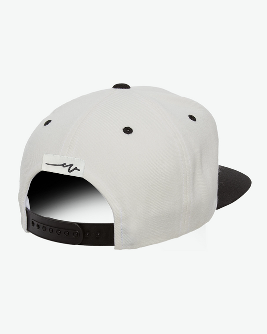 Ahoy White Puff Flat Bill