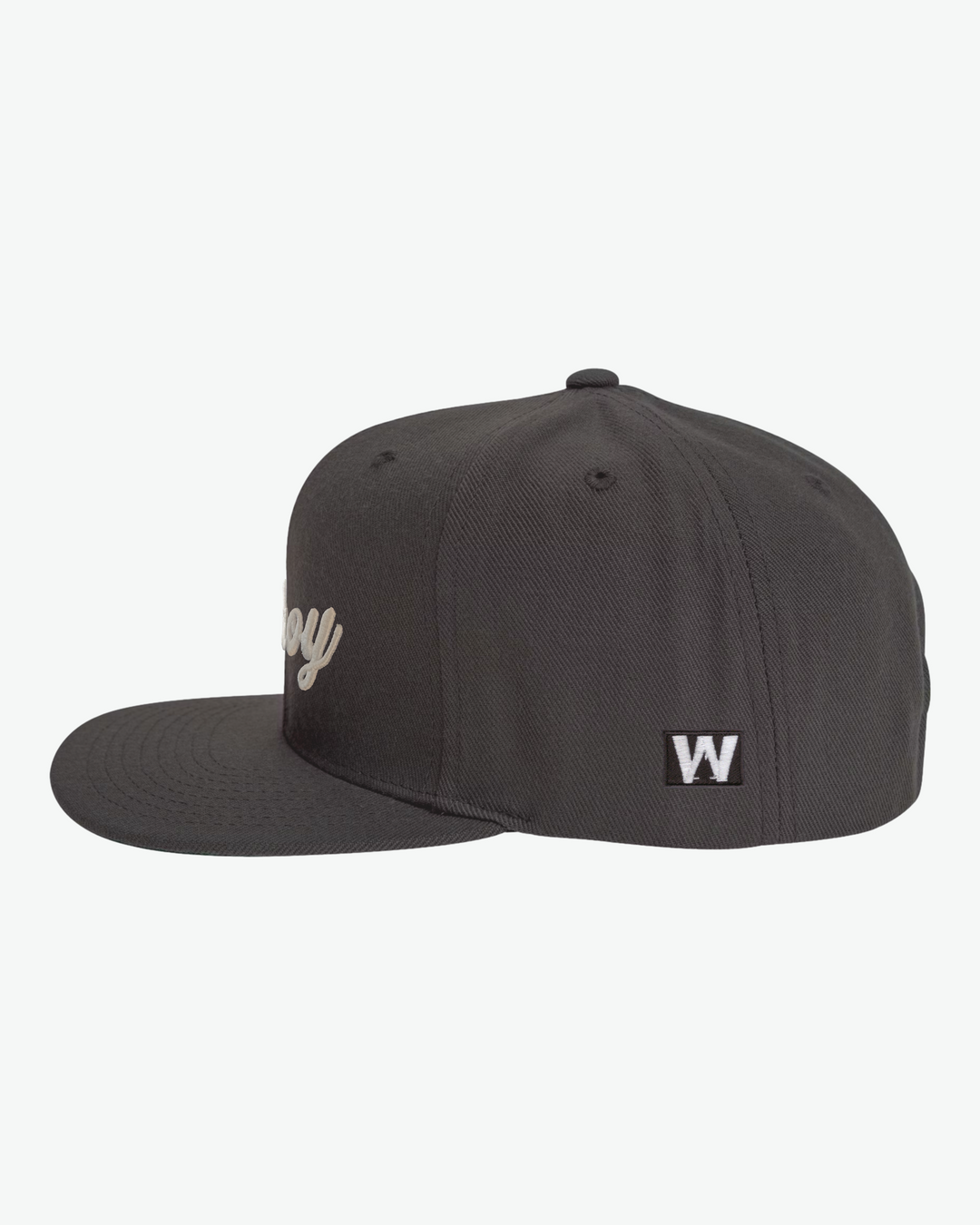 Ahoy White Puff Flat Bill