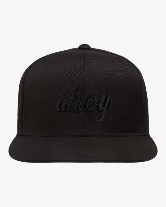 Ahoy Black Puff Flat Bill