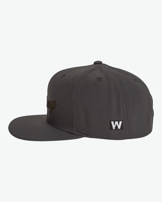 Ahoy Black Puff Flat Bill