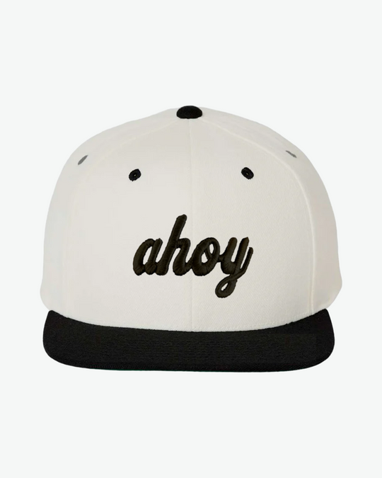 Ahoy Black Puff Flat Bill