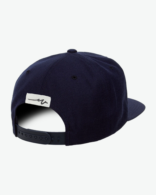 Ahoy White Puff Flat Bill