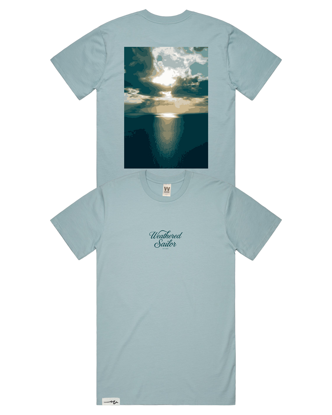 Ascend Script Tee, transparent background