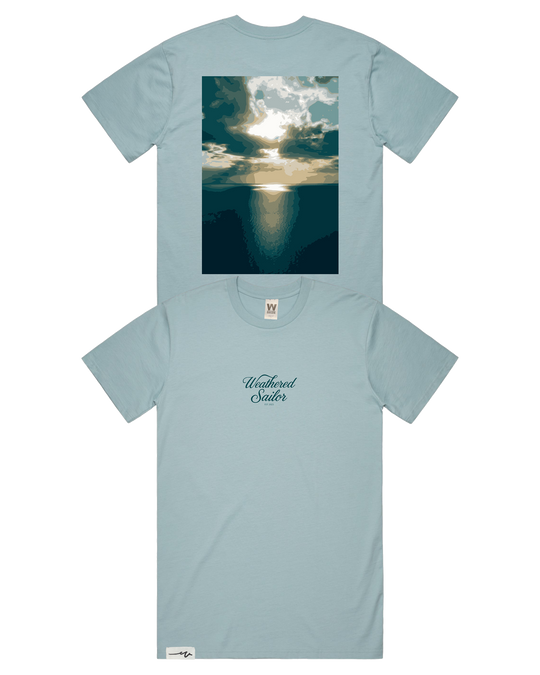 Ascend Script Tee, transparent background