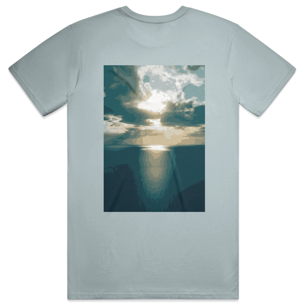 Ascend Script Tee, transparent background