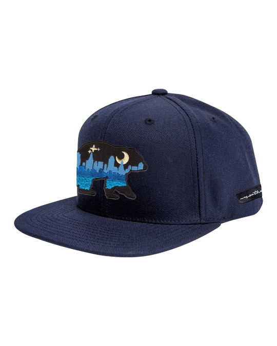 At The City Flat Bill Navy, transparent background