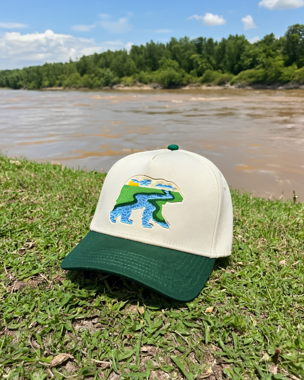 At The River Two-Tone Curved Cap