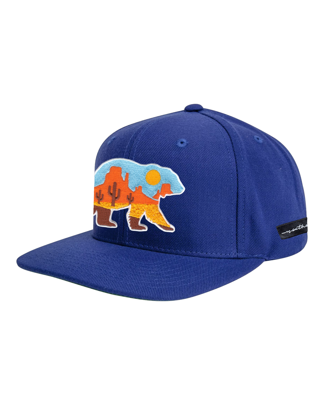 At The Valley Flat Bill Navy, transparent background