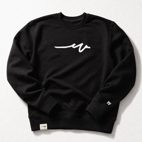 Sketchy Dub Midweight Crew - Black