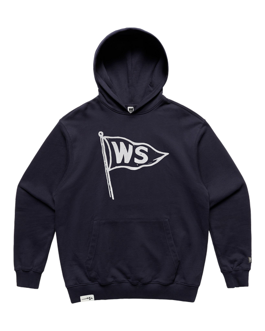 Burgee Terry Hoodie, transparent background