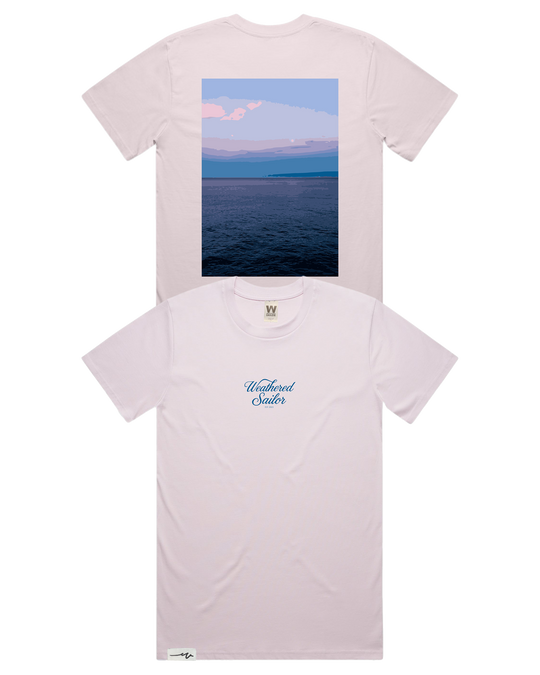 Calm Script Tee, transparent background