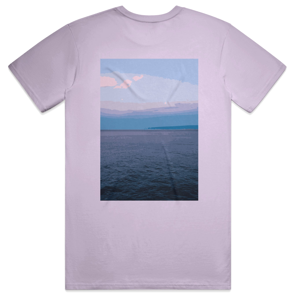 Calm Script Tee, transparent background