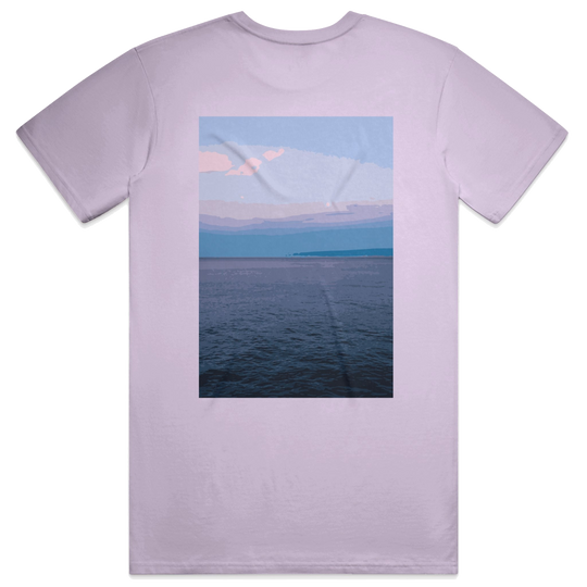 Calm Script Tee, transparent background
