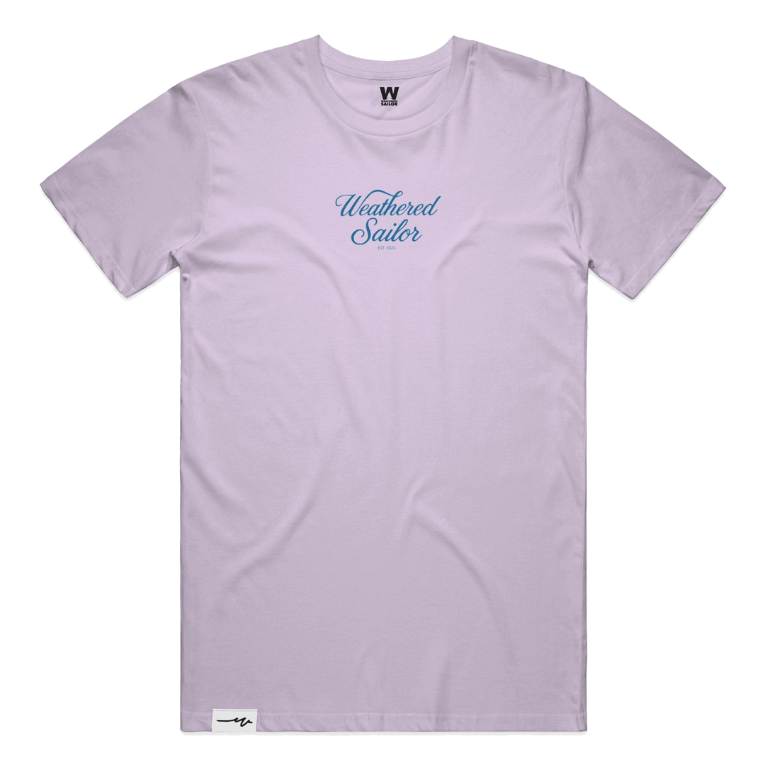 Calm Script Tee, transparent background