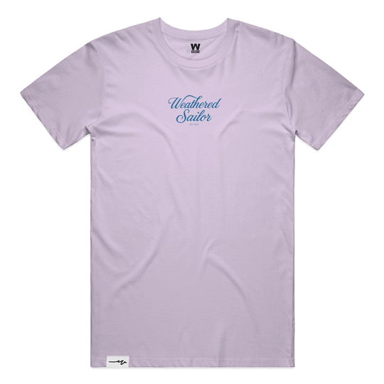 Calm Script Tee, transparent background
