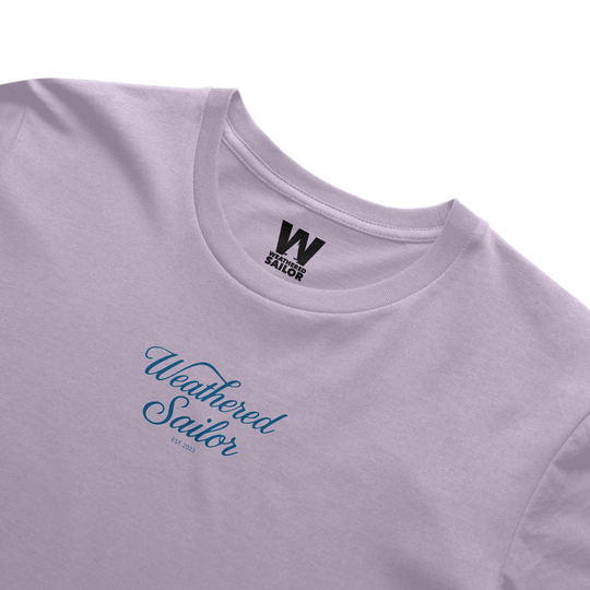 Calm Script Tee, transparent background