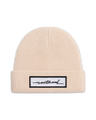 Cashmere Sketchy Badge Beanie