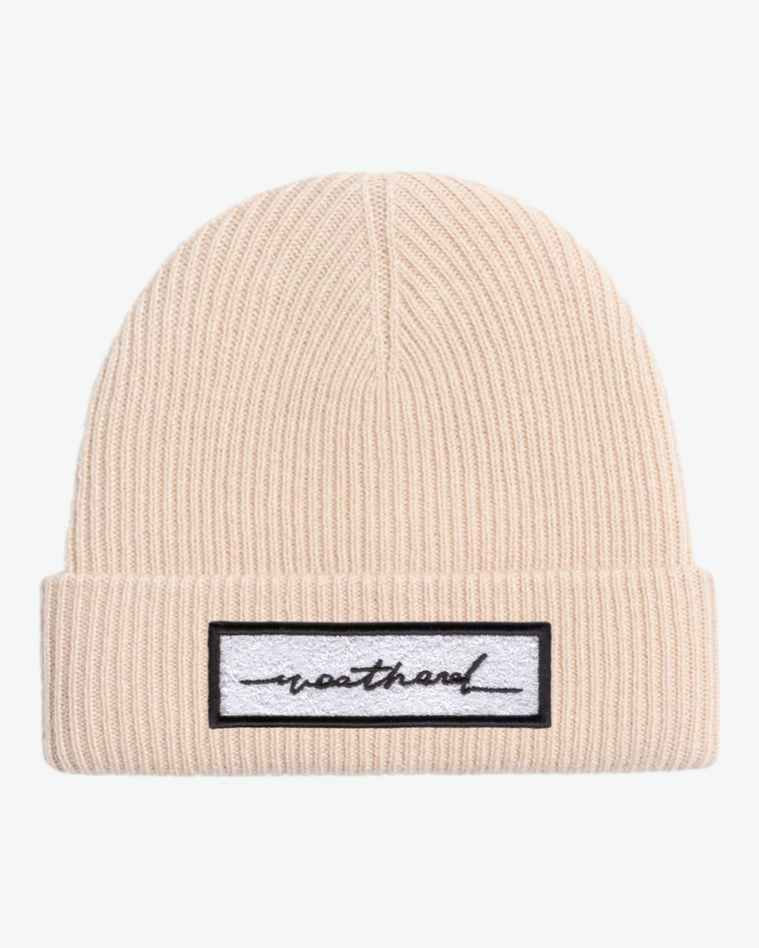 Cashmere Sketchy Badge Beanie