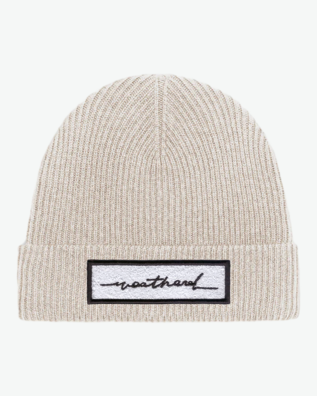 Cashmere Sketchy Badge Beanie