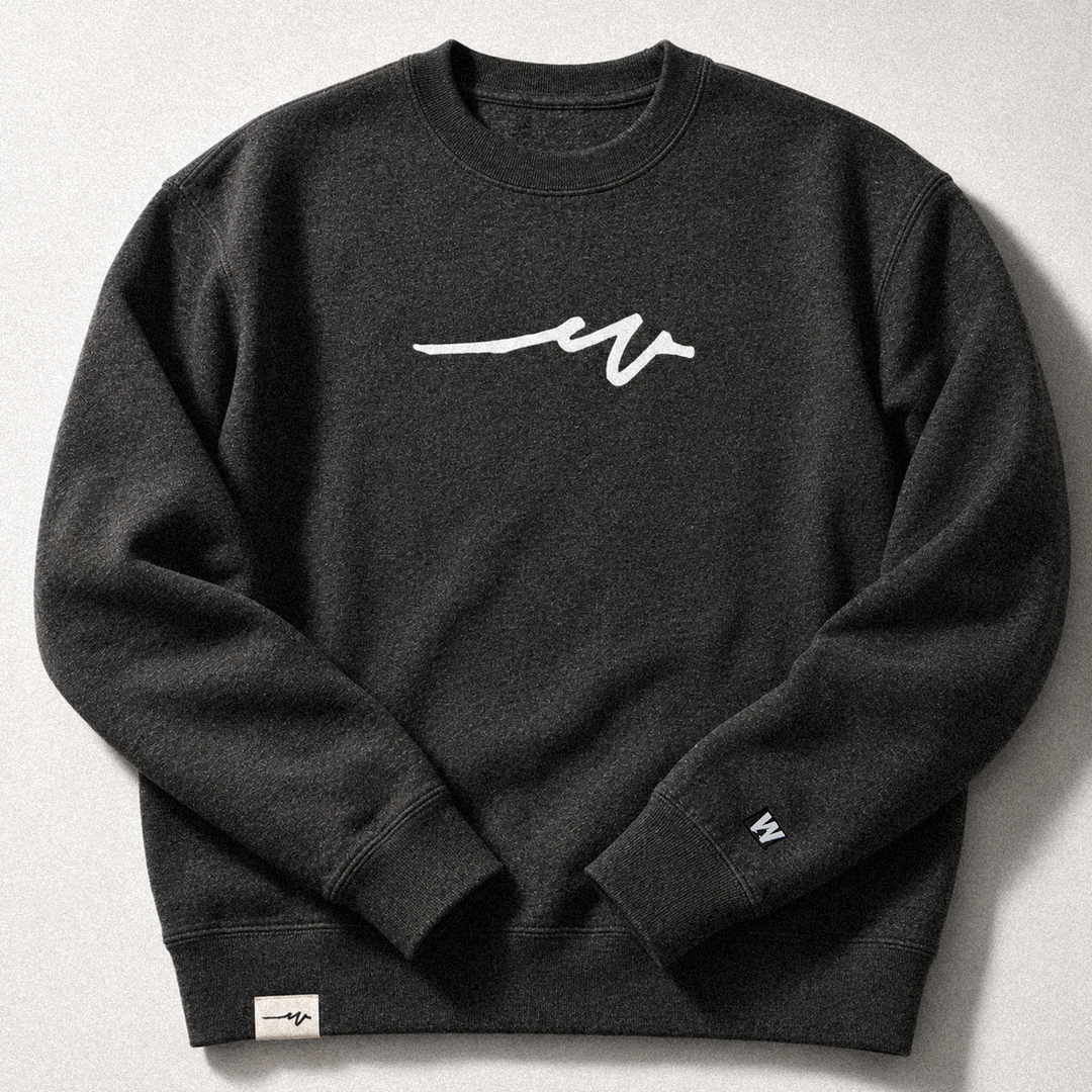 Sketchy Dub Midweight Crew - Charcoal Heather