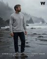 Chenille Anchor Heavy Terry Crew
