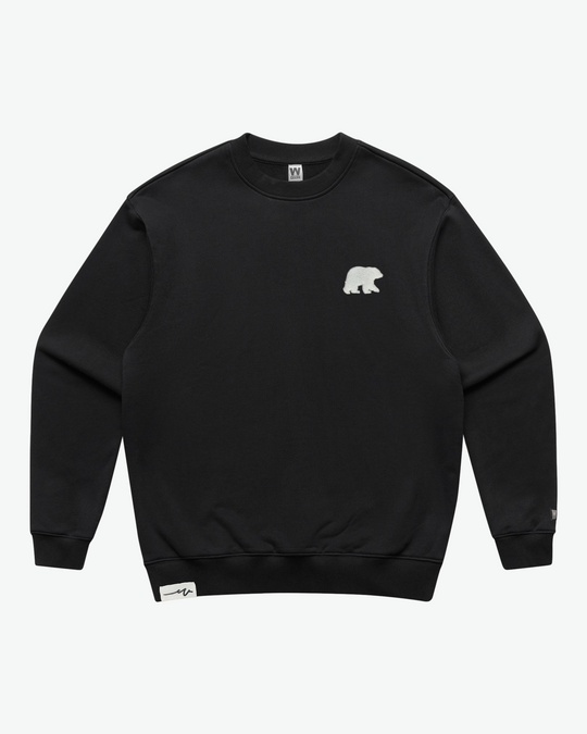 Chenille Bear Heavy Terry Crew