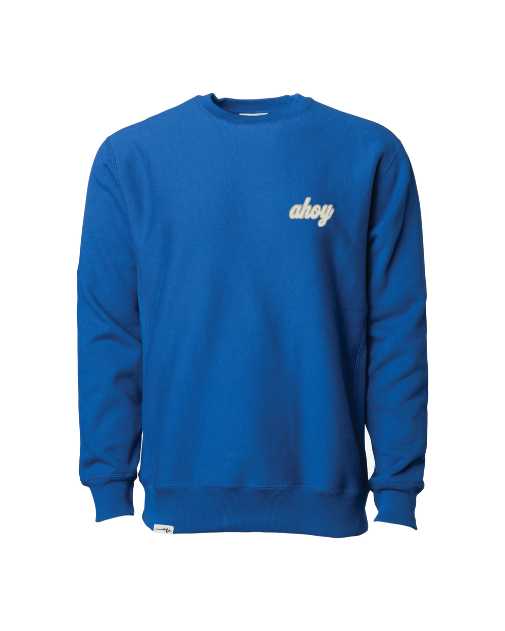 Chenille Heavy Crew Ahoy Bone, transparent background