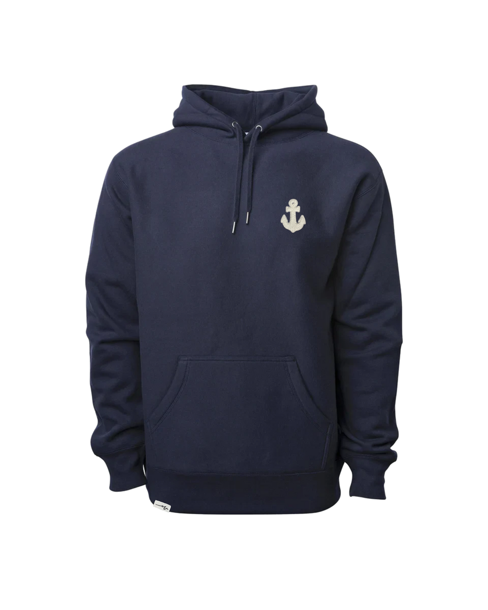 Chenille Heavy Hoodie Anchor Alpine Green, transparent background