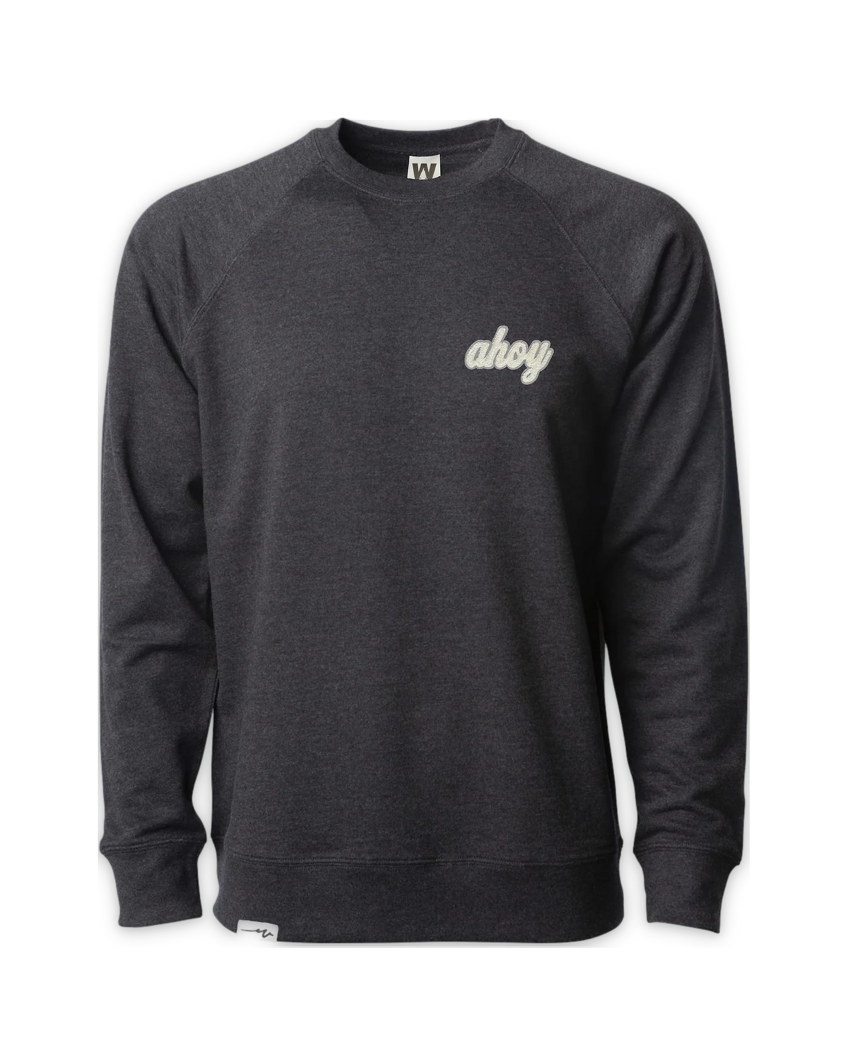 Chenille Light Ahoy Crew — Charcoal Heather
