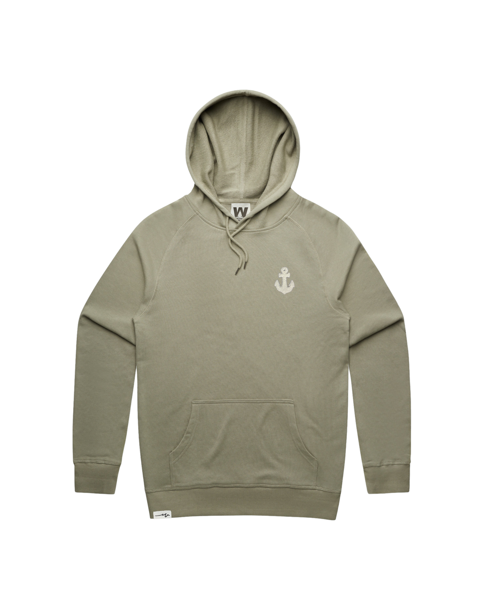 Chenille Mid Hoodie Anchor Eucalyptus, transparent background