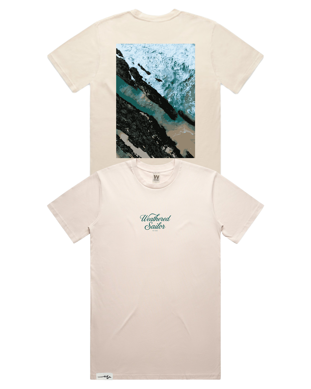 Convergence Script Tee, transparent background
