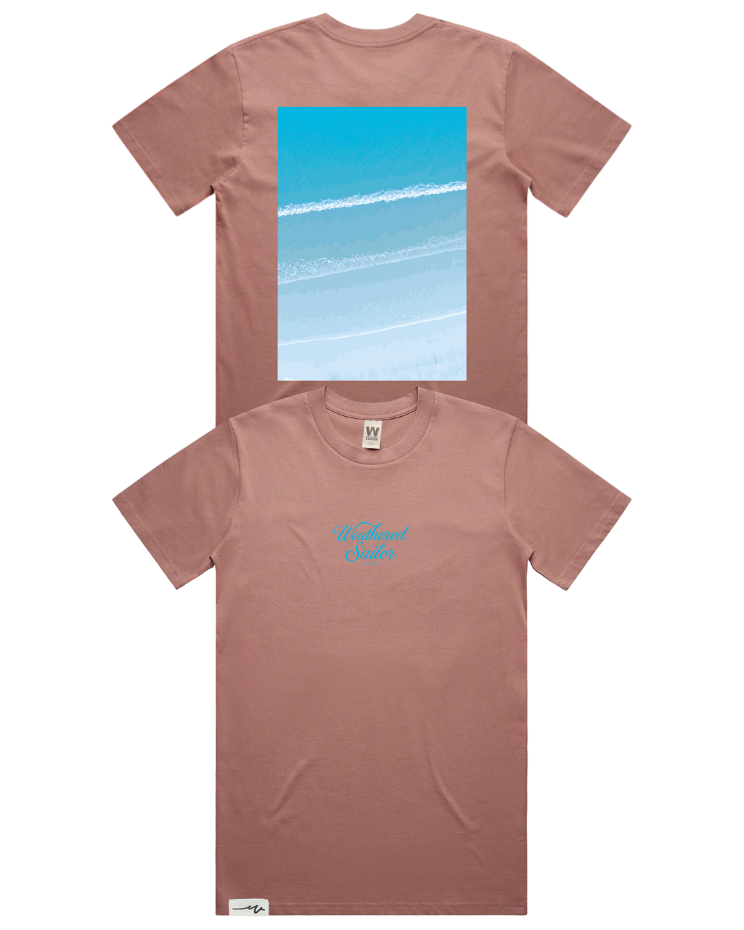 Drift Script Tee, transparent background