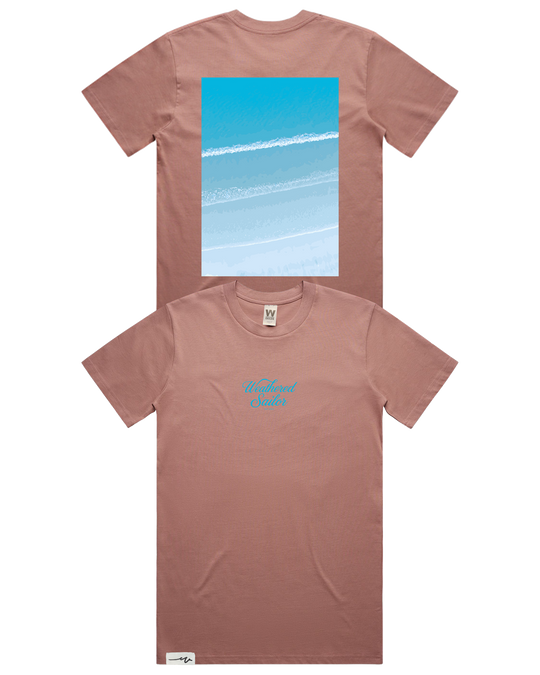 Drift Script Tee, transparent background