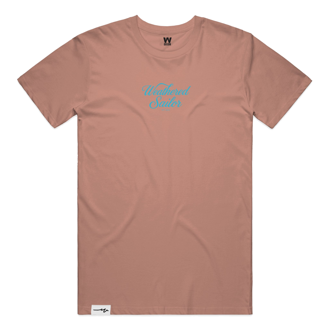 Drift Script Tee, transparent background