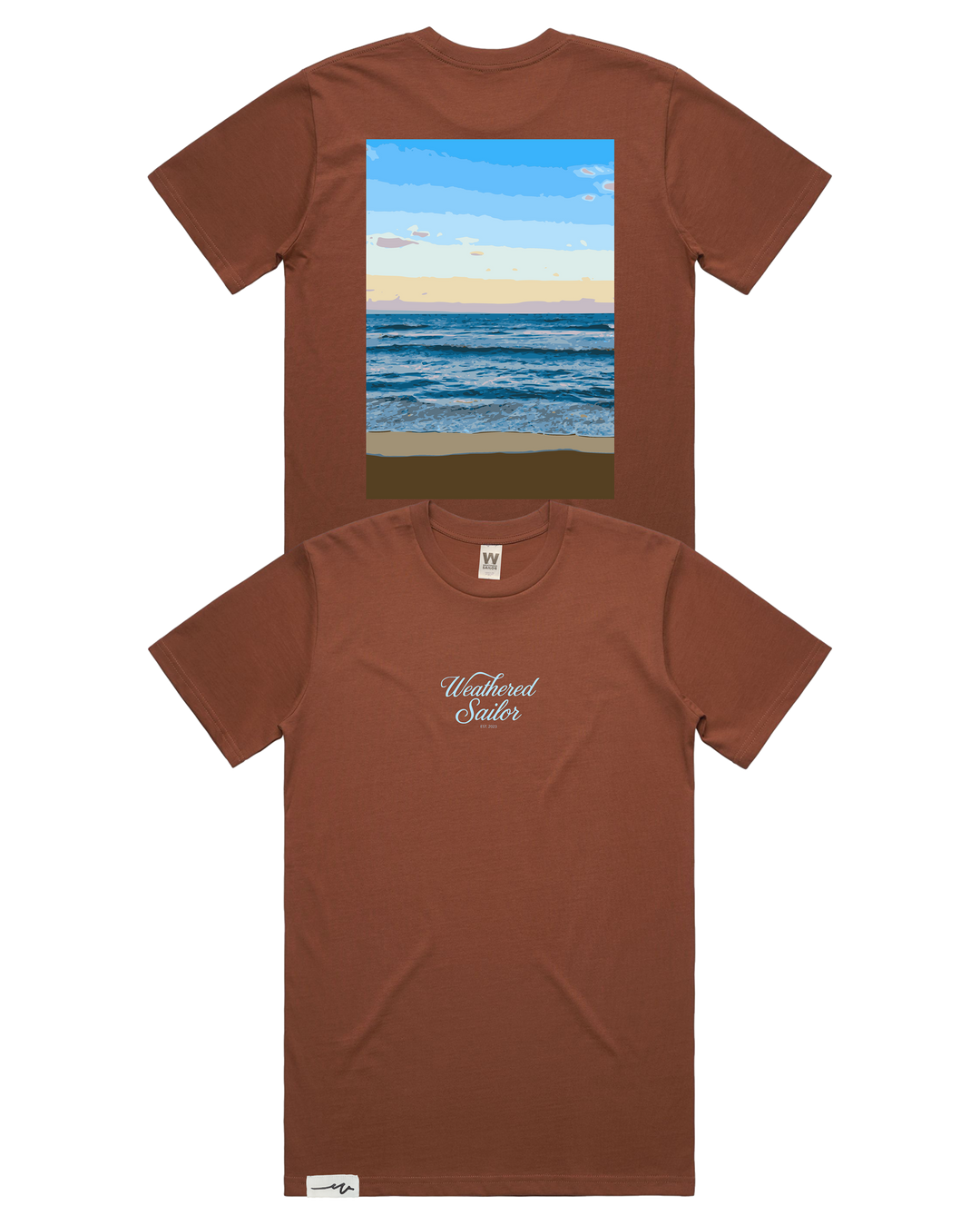 Ease Script Tee, transparent background