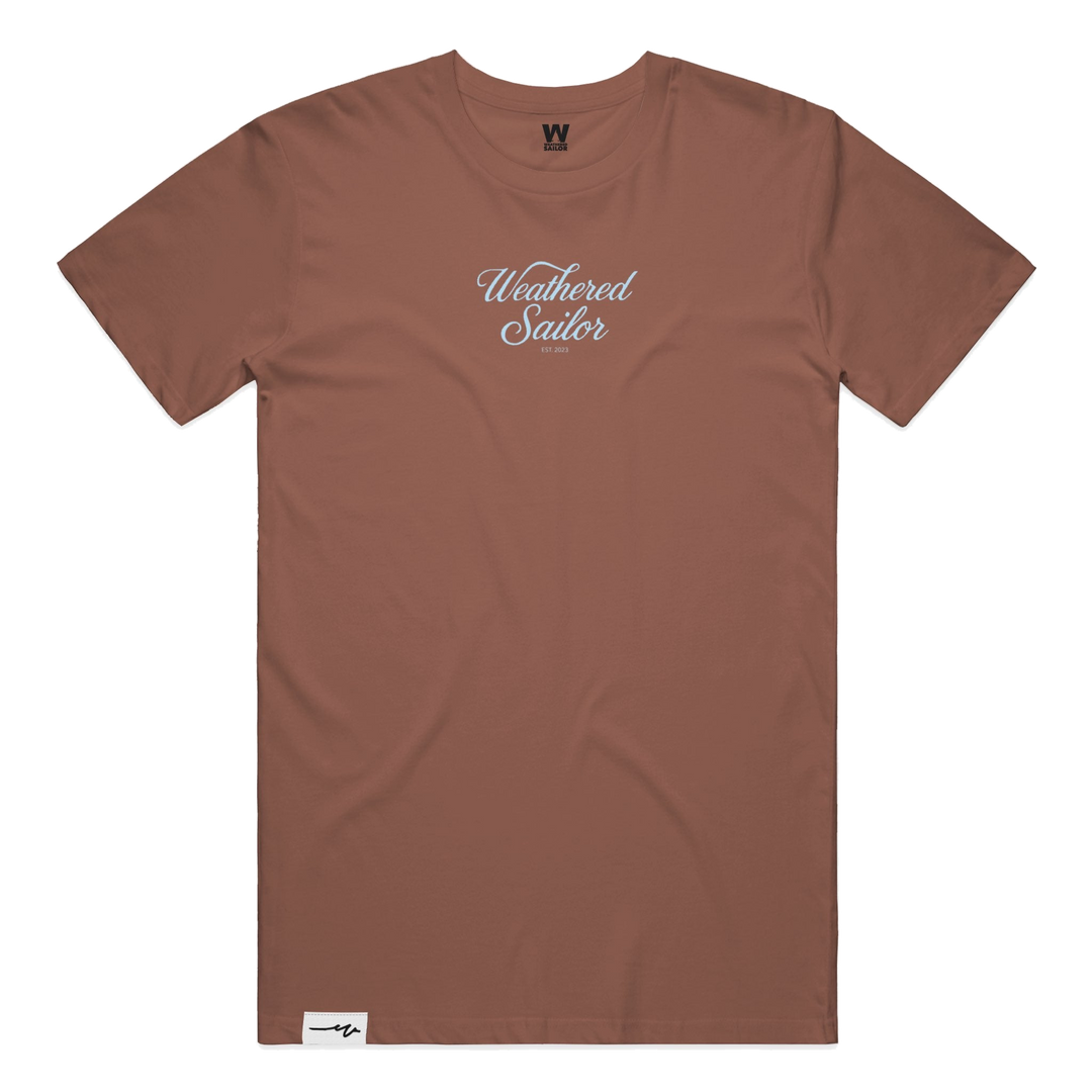 Ease Script Tee, transparent background