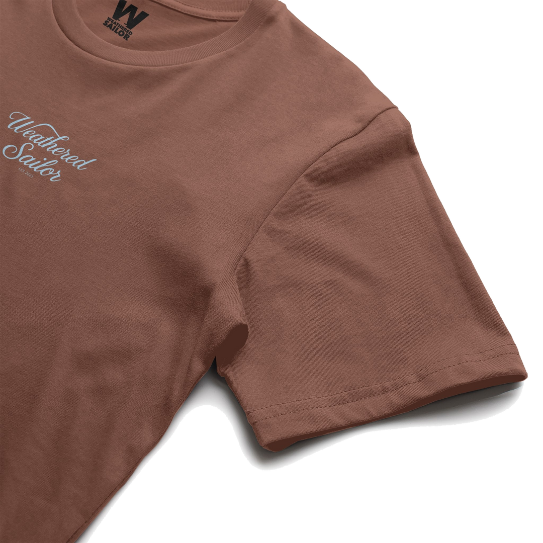 Ease Script Tee, transparent background