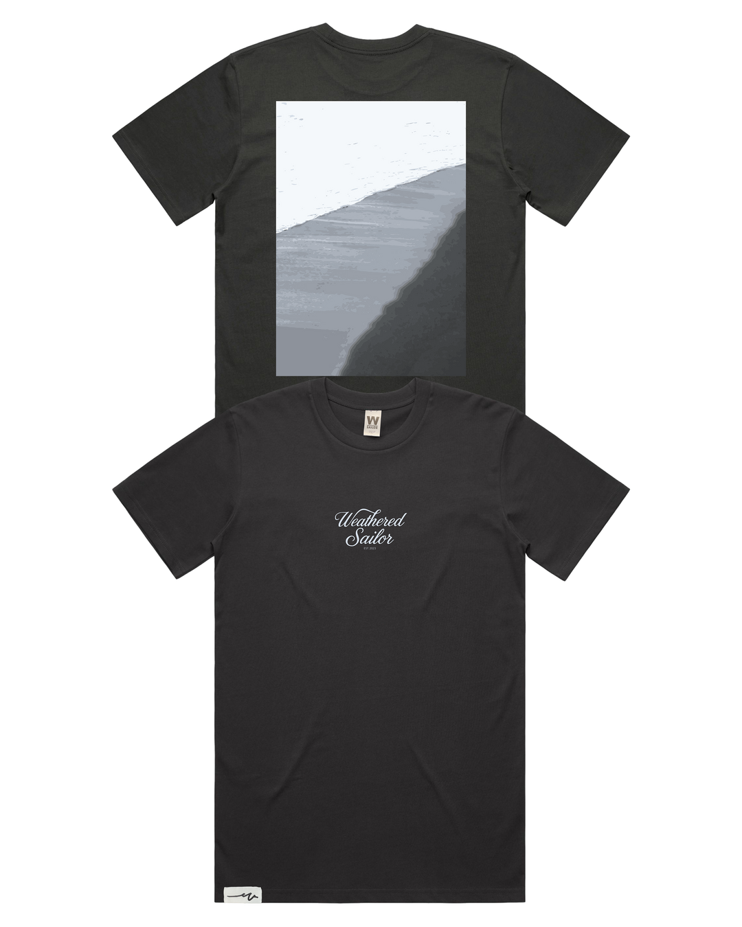 Edge Script Tee, transparent background