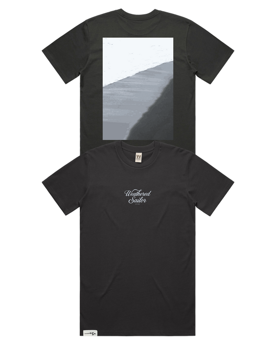 Edge Script Tee, transparent background